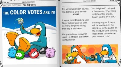 Club Penguin Color Vote