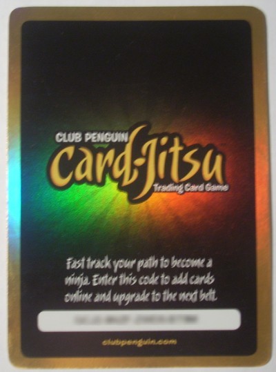 Back of the Card-Jitsu Golden Card