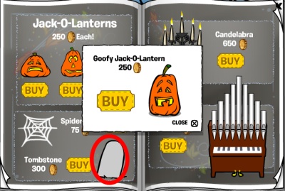 Goofy Jack 'O' Lantern cheat