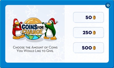 Coins for change amounts