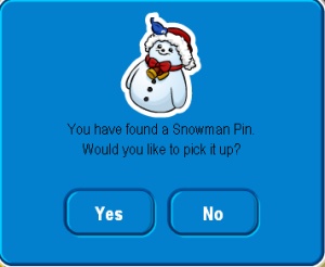 Snowman Pin Cheat Found