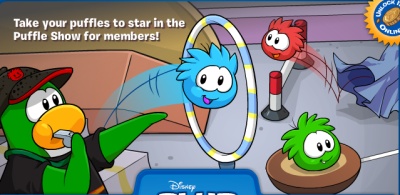 puffle-show-log-in-screen