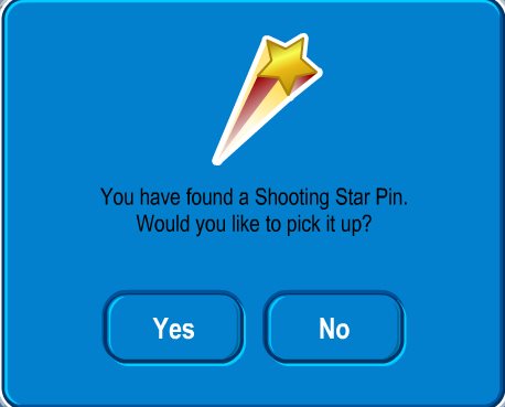 Image of the shooting star pin
