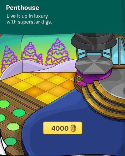 Image of the Club Penguin igloos penthouse for superstars