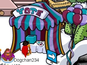 Club Penguin Voting Booth