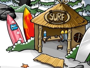 Image of Club Penguin Surfing