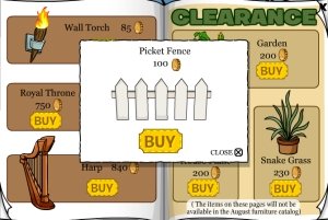 Club Penguin Picket Fence