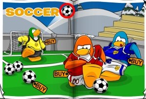 Image of green soccer jersey on Club Penguin
