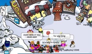 Image of Club Penguin Wig Party